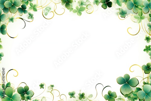 Empty Saint Patrick's Day frame design Generative Ai