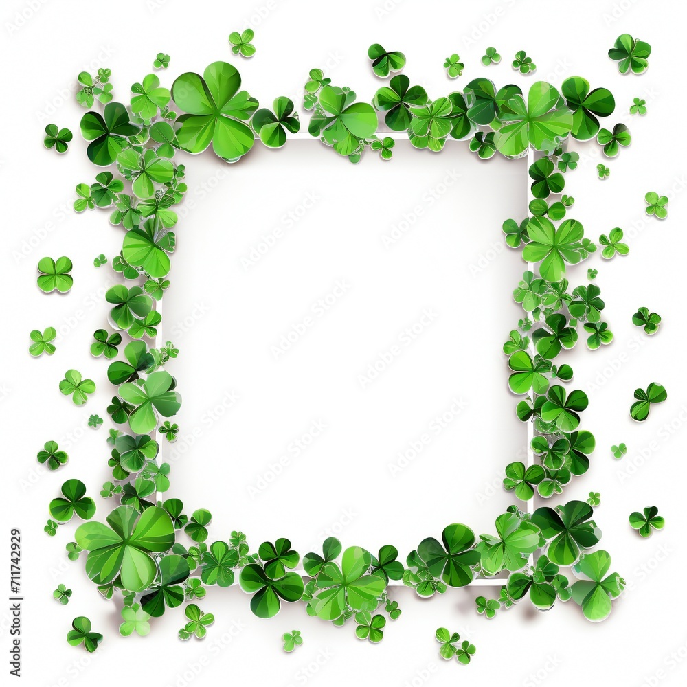 Empty Saint Patrick's Day frame design Generative Ai Empty Saint Patrick's Day frame design Generative Ai