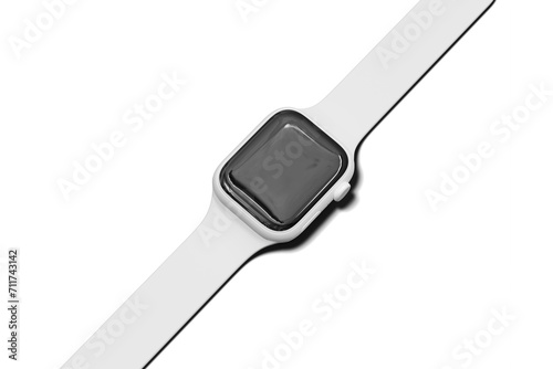 White smart watch with reflection mockup (ID: 711743142)