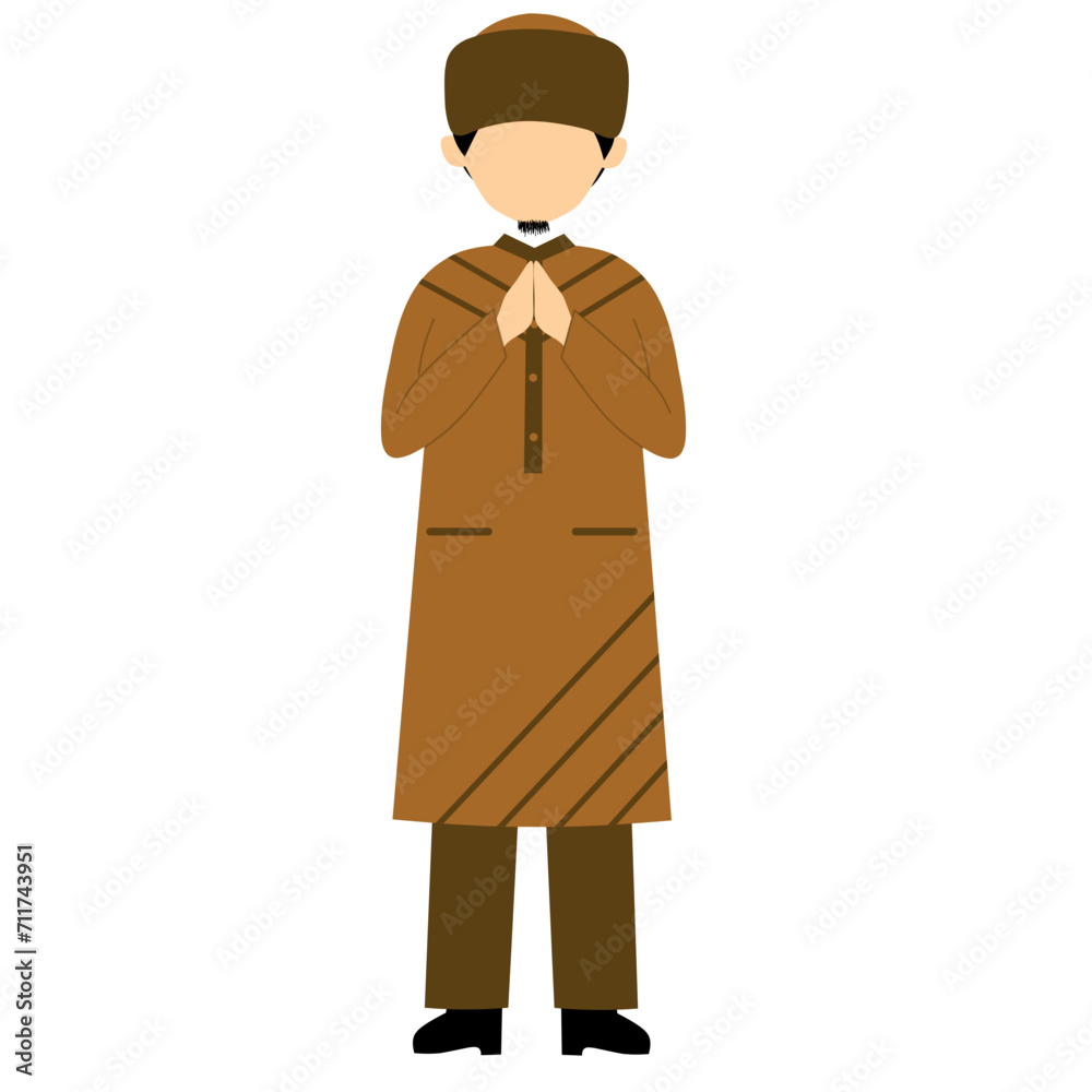 Muslim character illustration, Muslim Greetings Eid Mubarak Muslim character illustration, Muslim Greetings Eid Mubarak