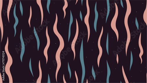 Seamless texture. Simple animalistic abstract patterns. Vector and illustration design. Abstract sharp background. Retro texture. Digital pattern. Groovy hippie 70s background.