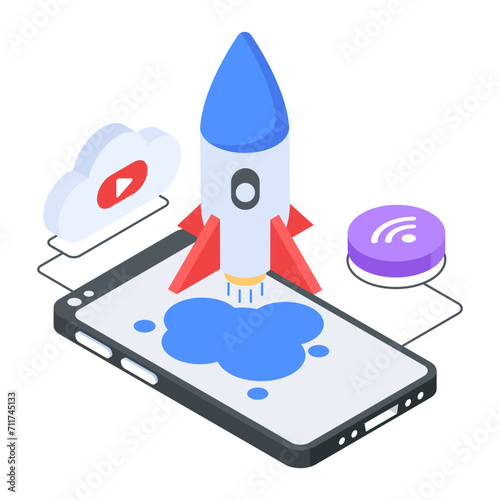 5g internet connection, isometric style icon 