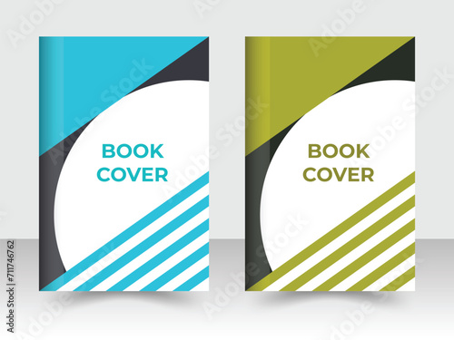 Creative proffesional business book cover design template.