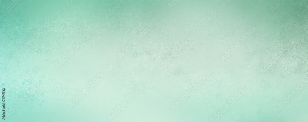 Mint flat clear gradient background with grainy rough matte noise plaster texture