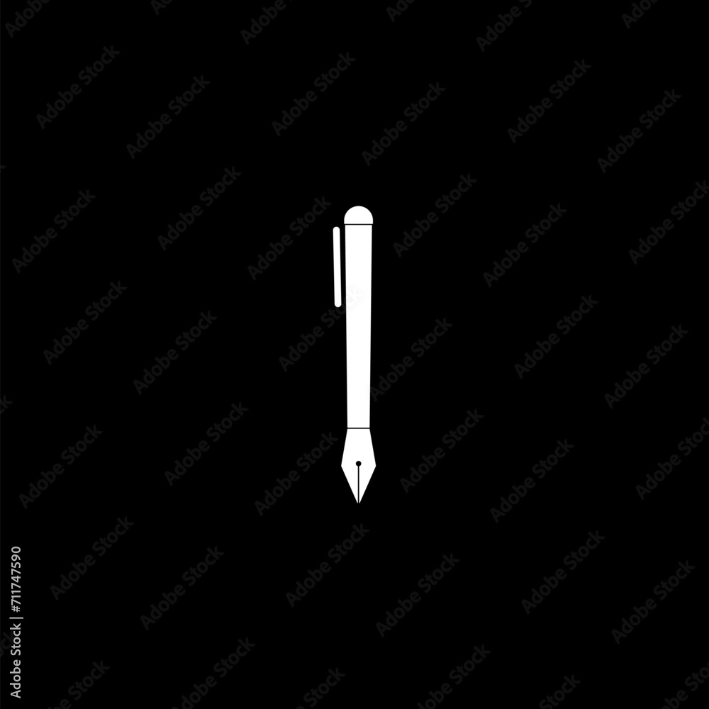 Pencil icon simple sign isolated on black background Pencil icon simple sign isolated on black background