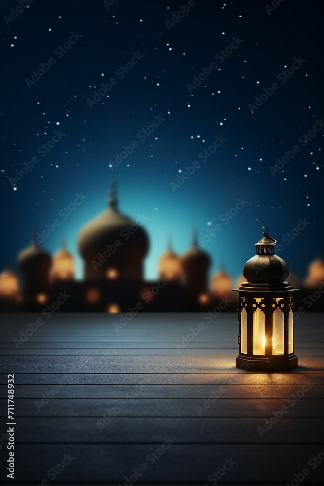 Ramadan celebration background with empty copy space Generative Ai Ramadan celebration background with empty copy space Generative Ai