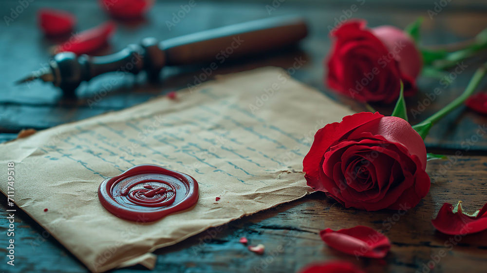 Carta Antigua Sellada Con Lacre Y Rosas Rojas Stock Photo Adobe Stock carta-antigua-sellada-con-lacre-y-rosas-rojas-stock-photo-adobe-stock