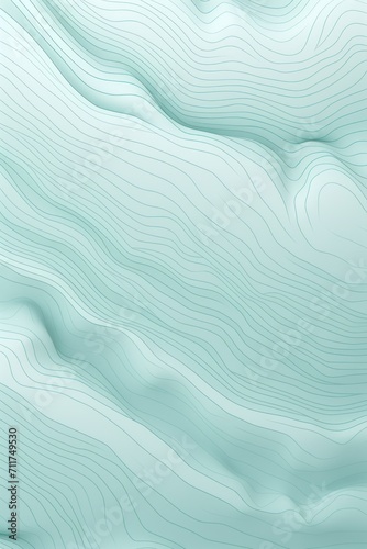 Mint background with light grey topographic lines  © Michael