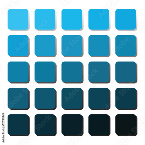 vector illustration of color palate and color swatches