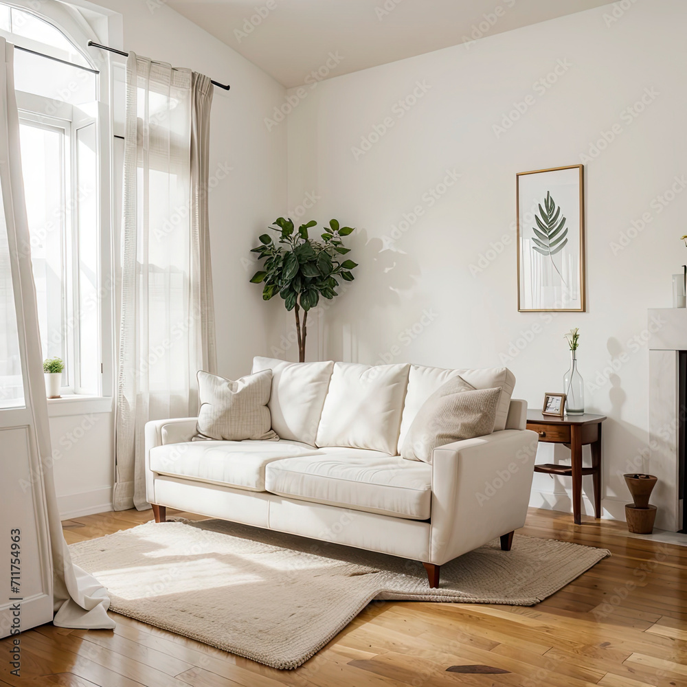 Fototapeta premium modern living room with sofa