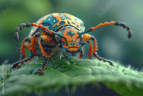 3d science fiction nature beetle portrait © Adja Atmaja