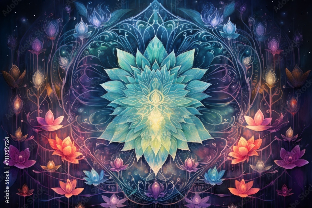 Harmonious spirit choirs, filling the air with ethereal melodies and celestial harmonies - Generative AI