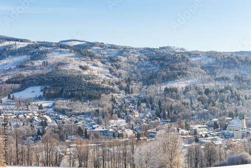 Beautiful winter landscape with snow covered trees © Roman's portfolio