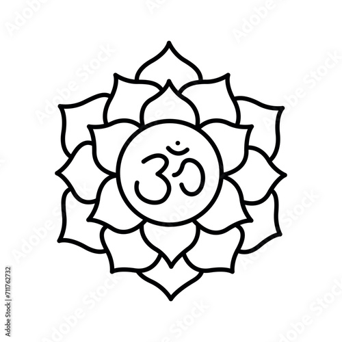 Sahasrara, crown chakra color icon.