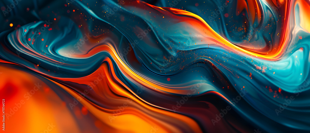 Vibrant hues dance and merge in a mesmerizing abstract painting, evoking a sense of endless possibility and the beauty of chaos in fractal art Vibrant hues dance and merge in a mesmerizing abstract painting, evoking a sense of endless possibility and the beauty of chaos in fractal art