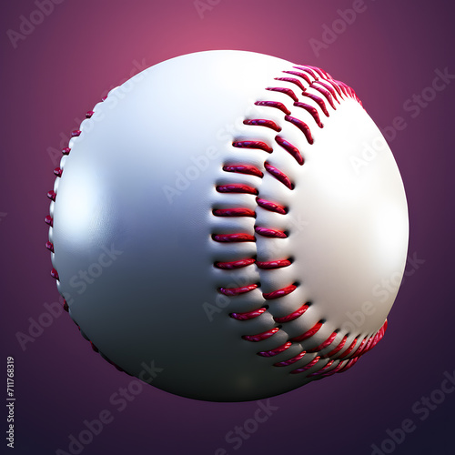 a close up of a baseball