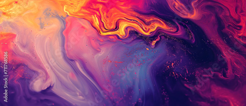 Vibrant hues dance in an ethereal pattern, creating a mesmerizing display of abstract fractal art