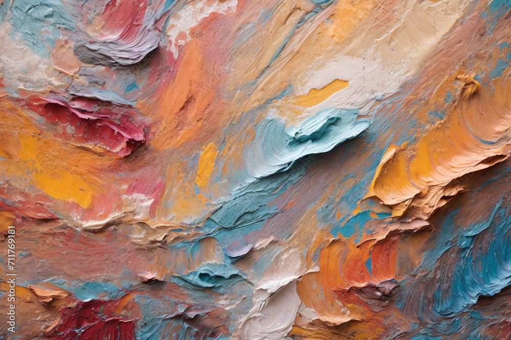oil painted abstract texture background	

