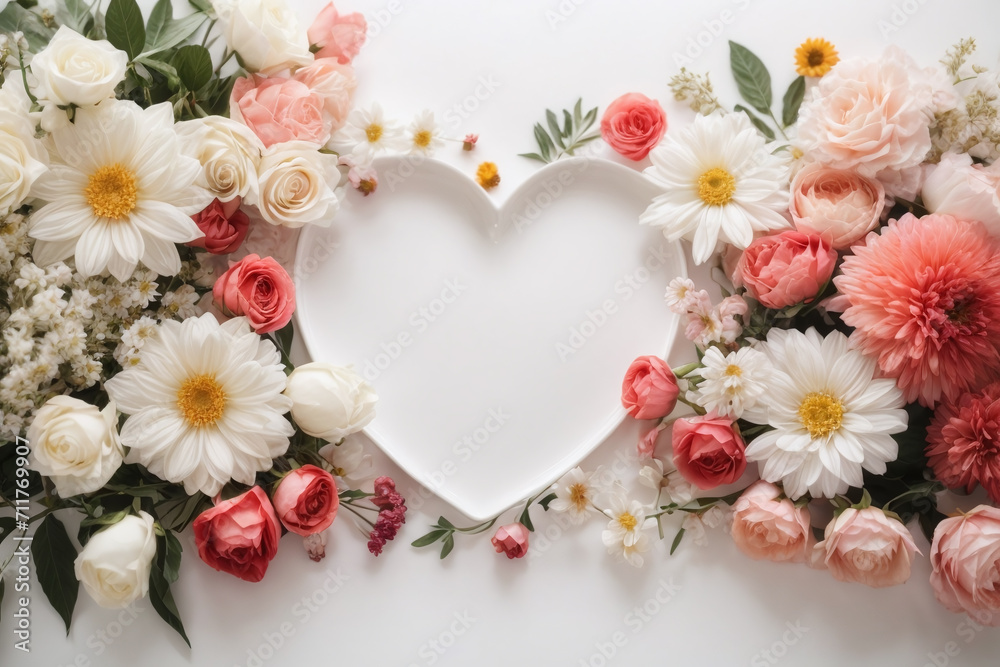 circle shaped wreath of flowers	