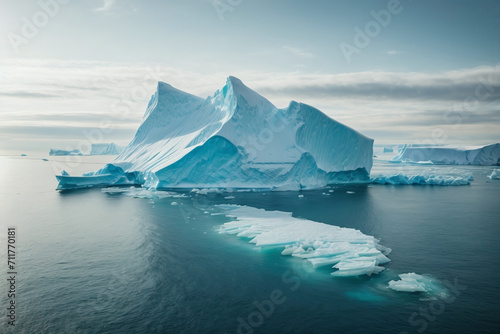 iceberg and coast landscape background  © Magic Art