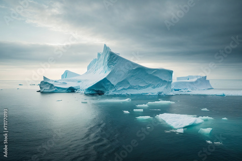 iceberg and coast landscape background  © Magic Art