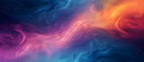 A vibrant abstract painting of swirling smoke captures the essence of nature's colorful beauty