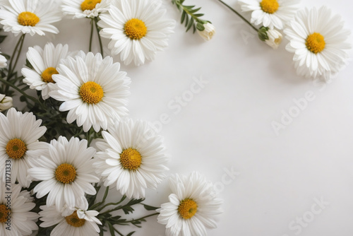 frame of white flowers © Magic Art