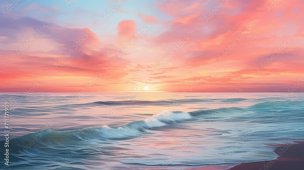 sea light ocean background illustration sky sand, reflection serene, tranquil peaceful sea light ocean background