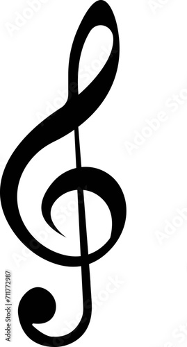 Music notes icon , Music note symbol, song, melody or tune flat vector icon, Black musical note icon. Music elements. Isolated music notes symbols on transparent background. Simple musical notes sign.