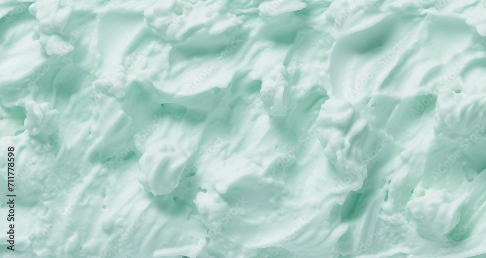 Homemade mint ice cream background Homemade mint ice cream background