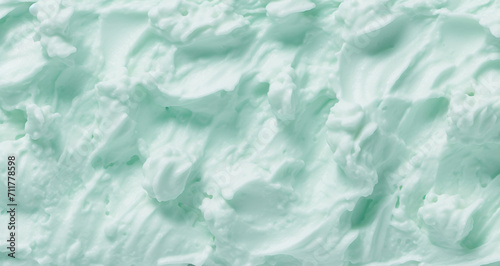 Homemade mint ice cream background