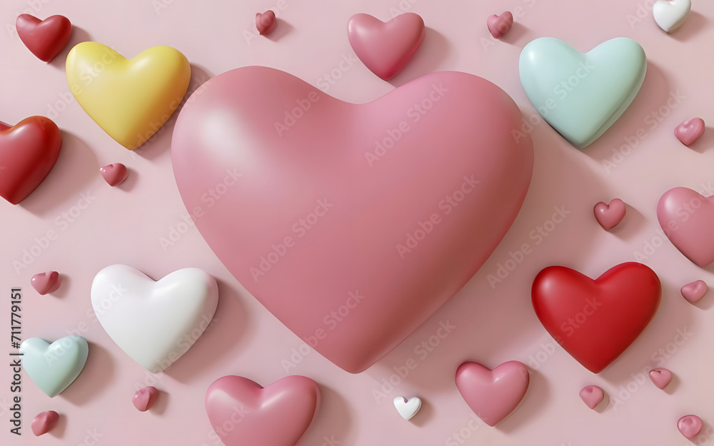 Sweet Heart of Love Valentine Day Background