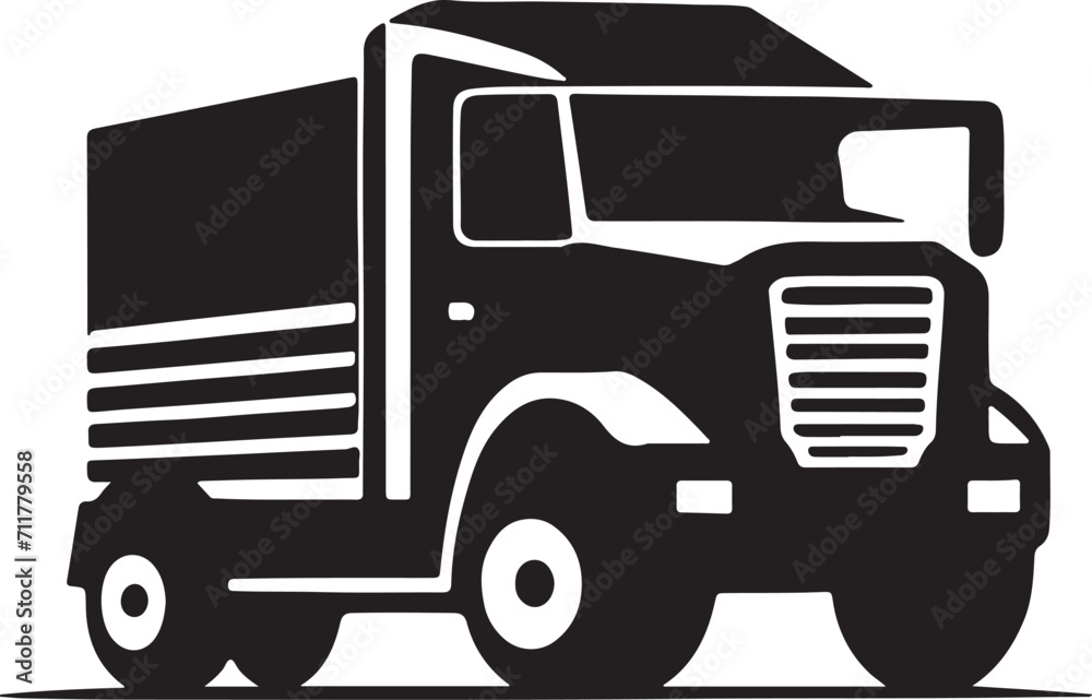 truck isolated on white background