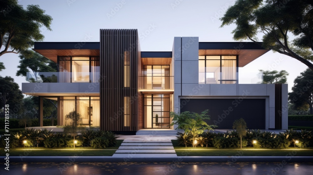 Fototapeta premium Captivating design celebrates building