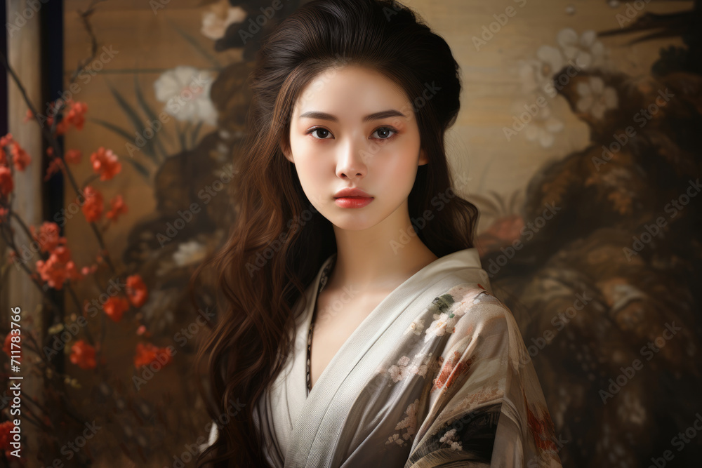 Young Asian beauty woman in robe Young Asian beauty woman in robe