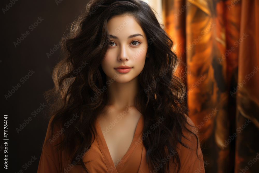 Beautiful Asian girl with long hair Beautiful Asian girl with long hair
