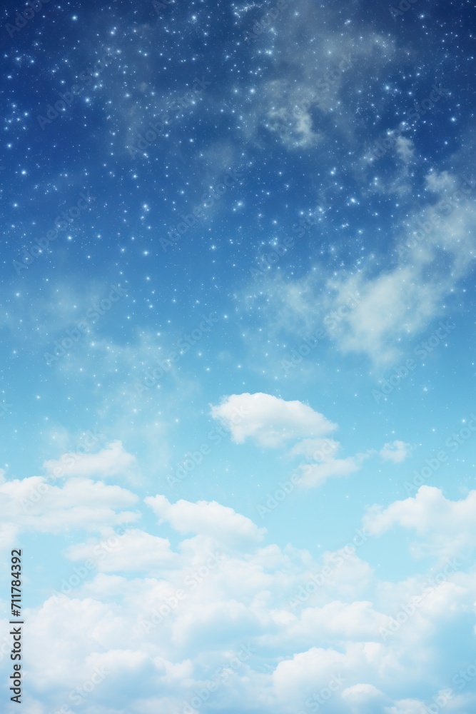 Sky speckled background, high quality, detailed. 