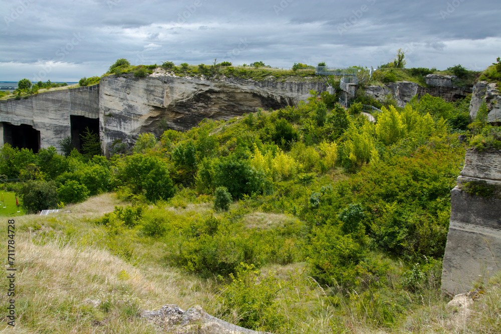 Landscape of the Fertorakos quarry in summer