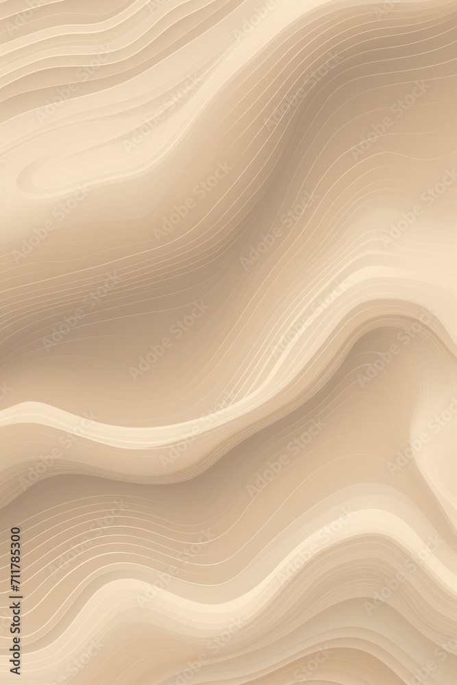 Tan background with light grey topographic lines 