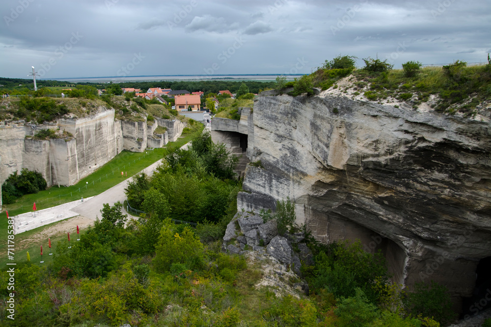 Landscape of the Fertorakos quarry in summer