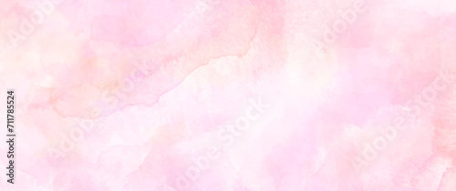 Abstract pink watercolor vector art background for cards, flyer, poster, banner and cover design. Hand drawn flower illustration for Valentines Day. Watercolor brush strokes. Rose. Flower backdrop.