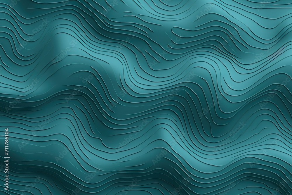 Teal background with light grey topographic lines