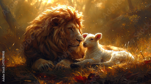 The Lion and the Lamb, Bible's description of the coming of Jesus Christ. 