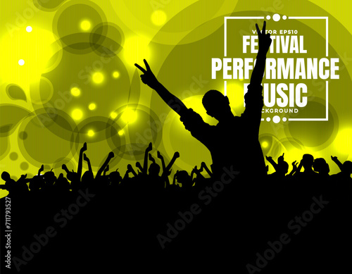 Disco party celebration poster - vector illustration