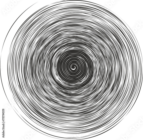 SPIRAL OF COLORS IN CIRCULAR SHAPE, SPEED CONCEPT. Modern abstract symbology illustration