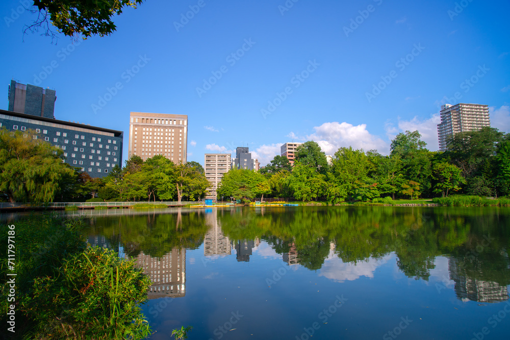 Nakajimakoen Park, a city park which contain many important buildings in Chuo-ku, Sapporo, Ishikari Subprefecture, Hokkaido, Japan Nakajimakoen Park, a city park which contain many important buildings in Chuo-ku, Sapporo, Ishikari Subprefecture, Hokkaido, Japan