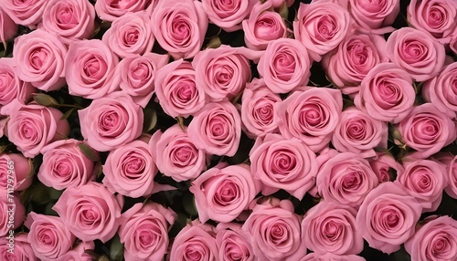 Large bunch of pink roses texture background 