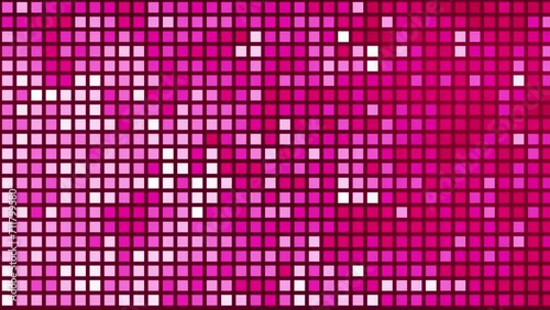 Wallpaper Mural Pixelated background randomly changing the colors of pixels and squares in different shades of pink. Animated digital background for vertical and horizontal use. Torontodigital.ca