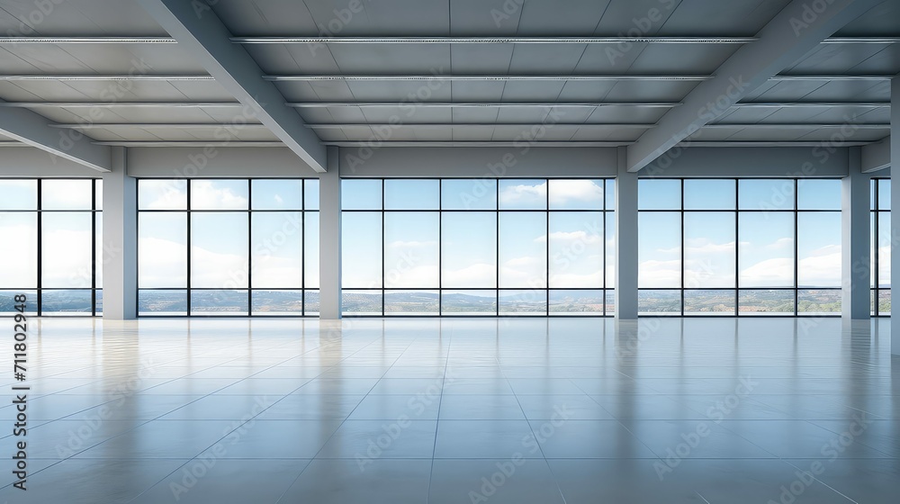minimal empty floor background illustration clean modern, room design, architecture simplicity minimal empty floor background