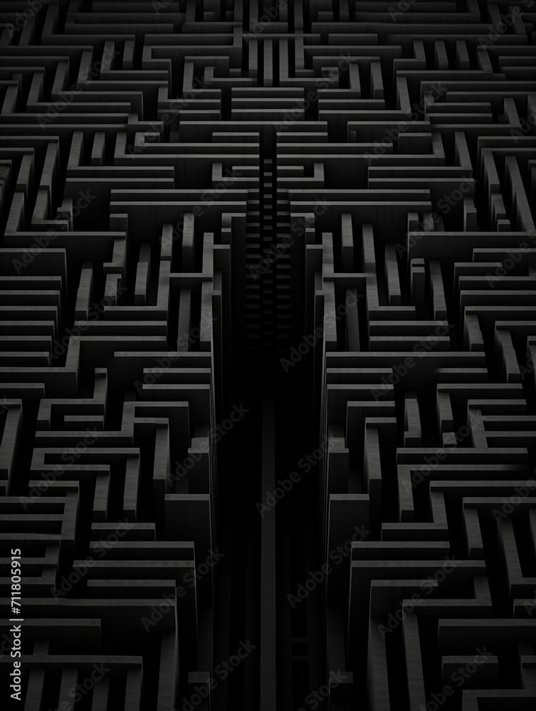 an intricate geometric pattern that forms a three-dimensional labyrinth created with Generative Ai an intricate geometric pattern that forms a three-dimensional labyrinth created with Generative Ai